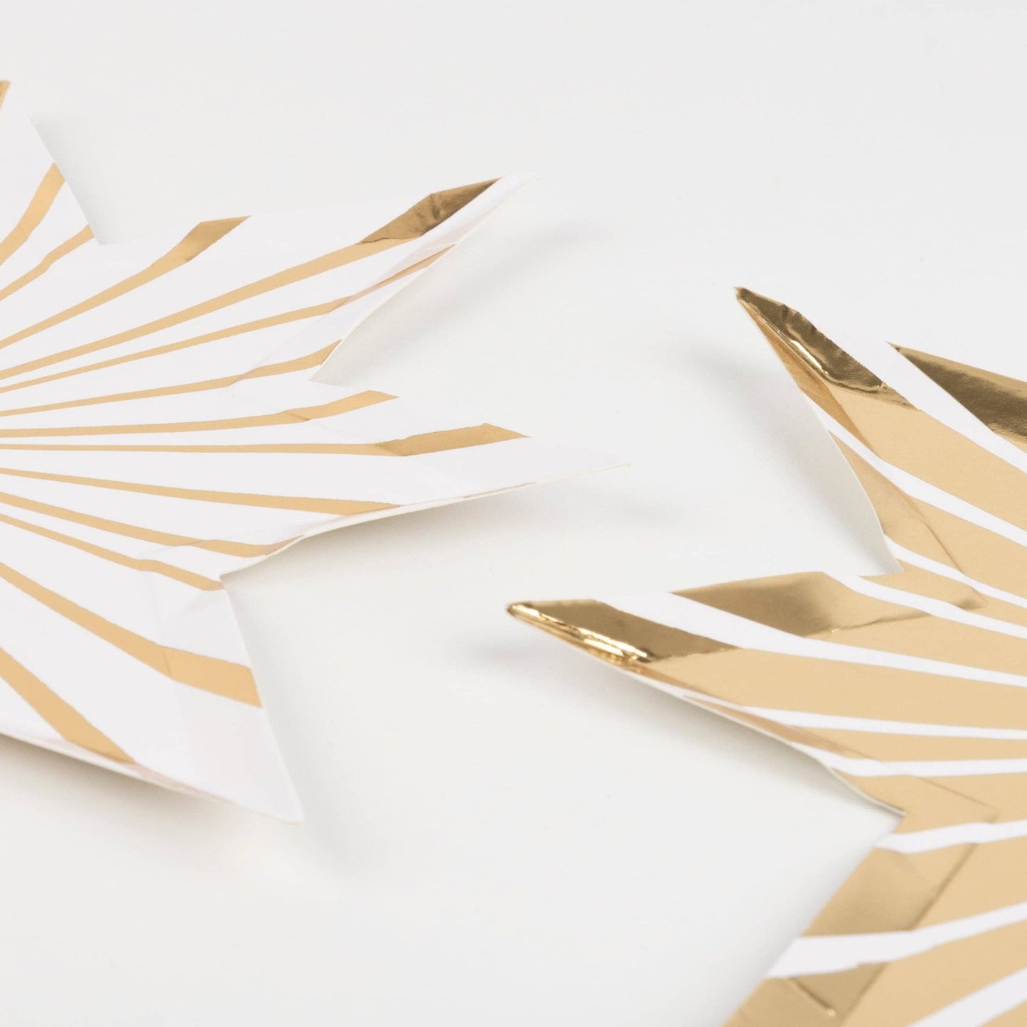 Gold Stripe Star Plates - Bria Blair Creative
