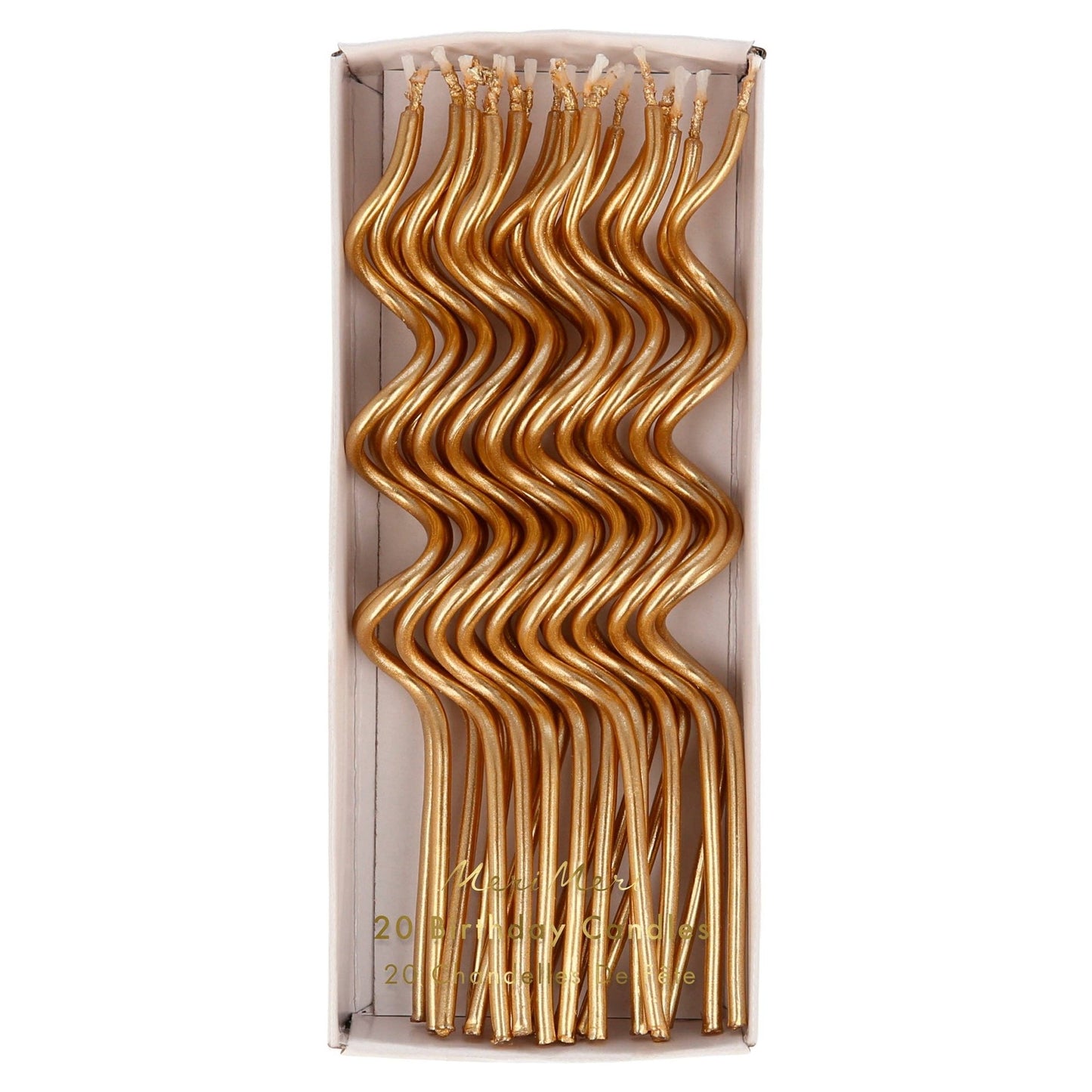Gold Swirly Candles - Bria Blair Creative