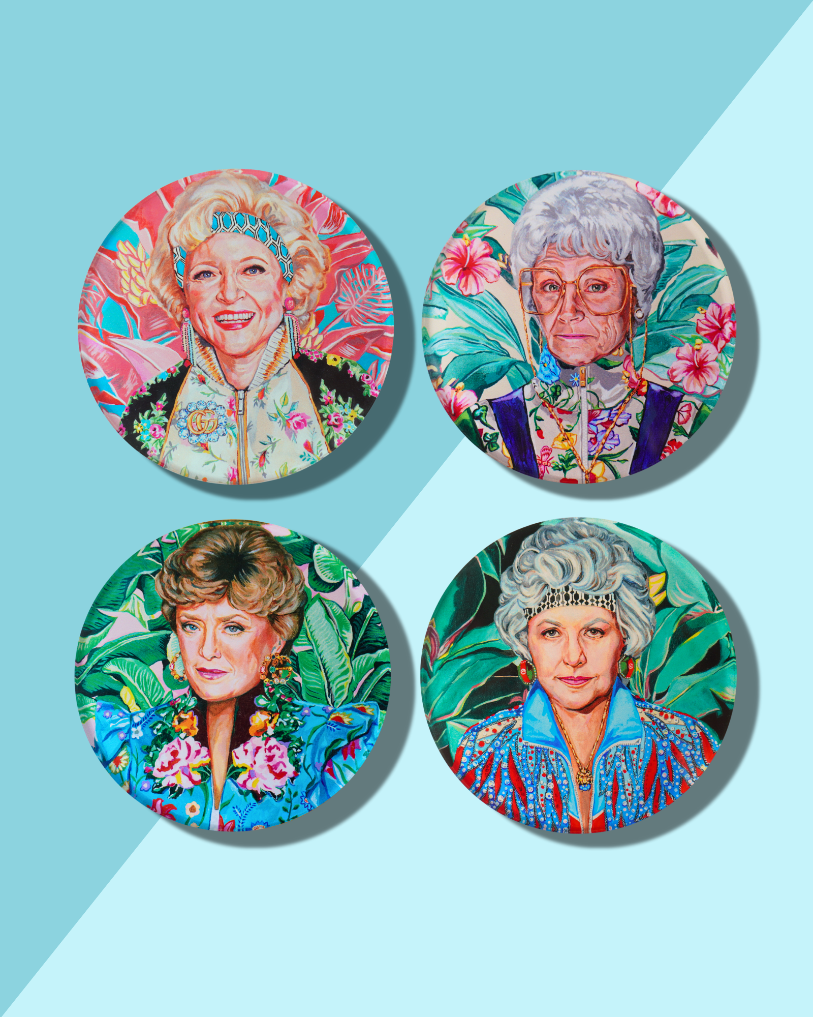 Golden Gals Coasters - Assorted - Bria Blair Creative