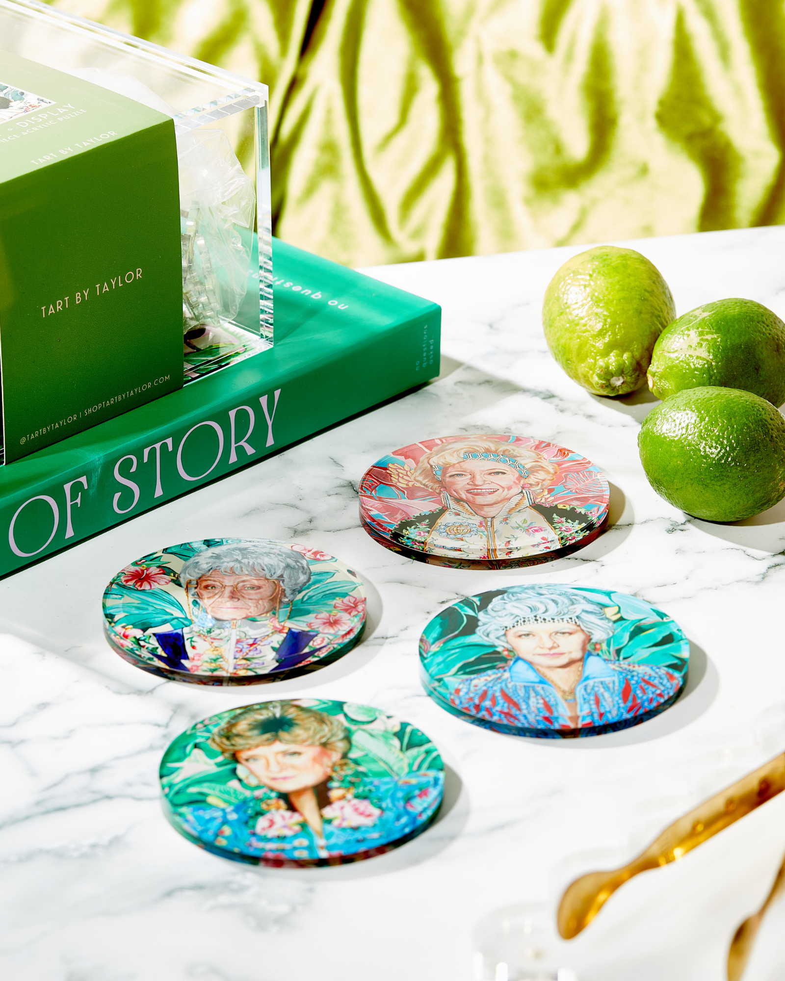Golden Gals Coasters - Assorted - Bria Blair Creative