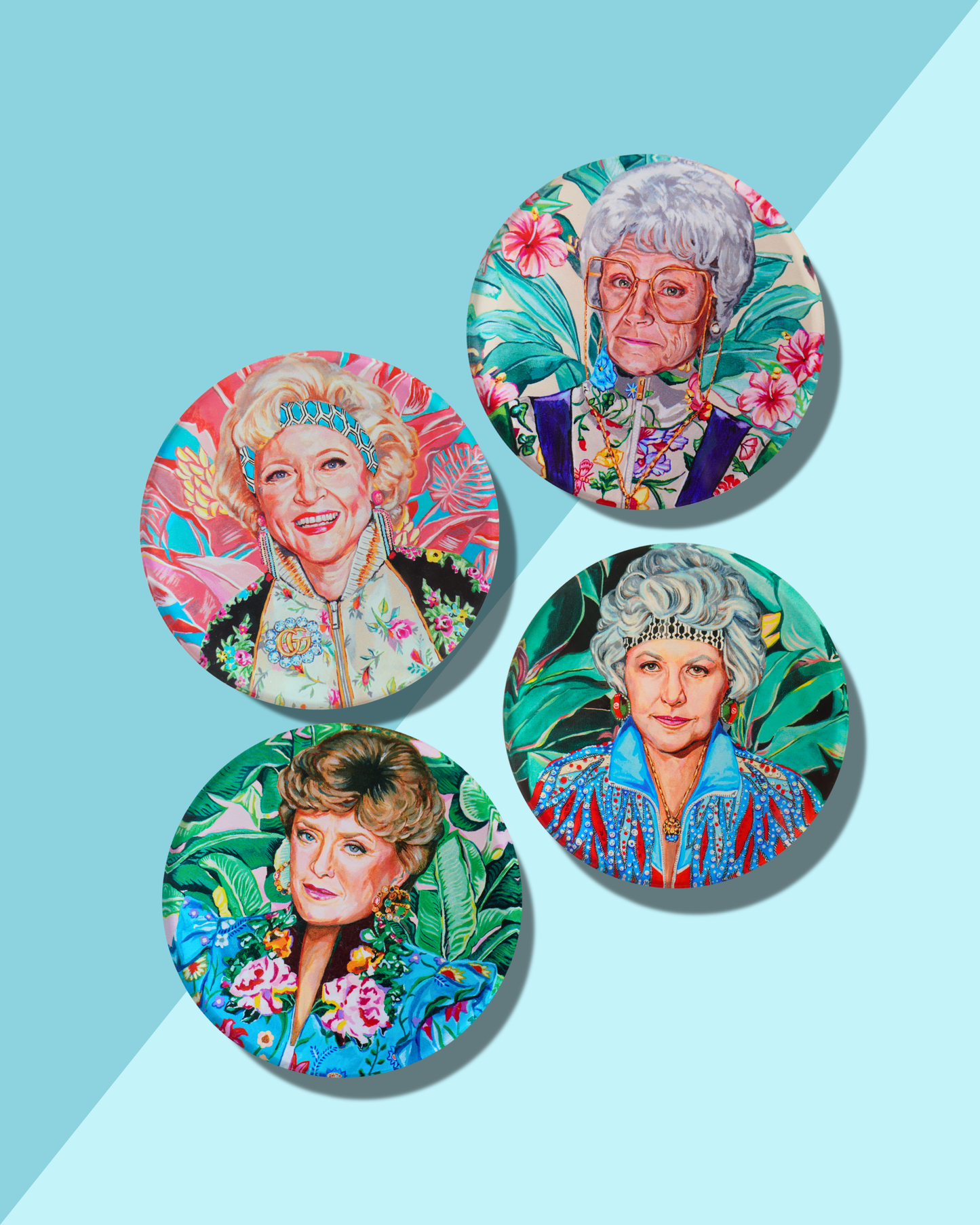 Golden Gals Coasters - Assorted - Bria Blair Creative