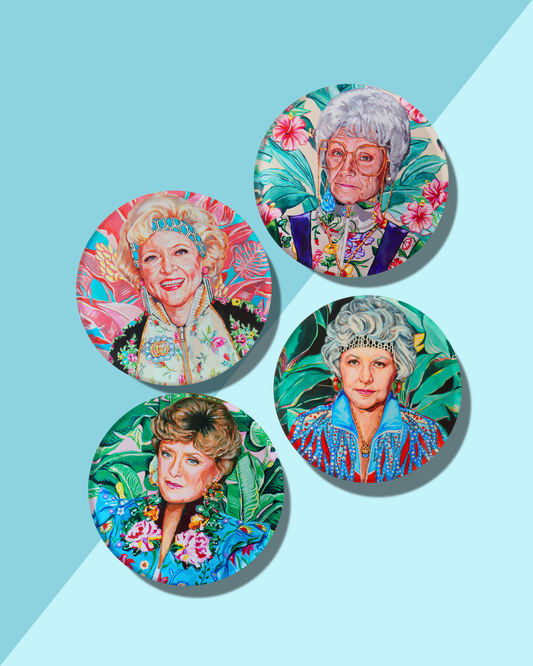 Golden Gals Coasters - Assorted - Bria Blair Creative