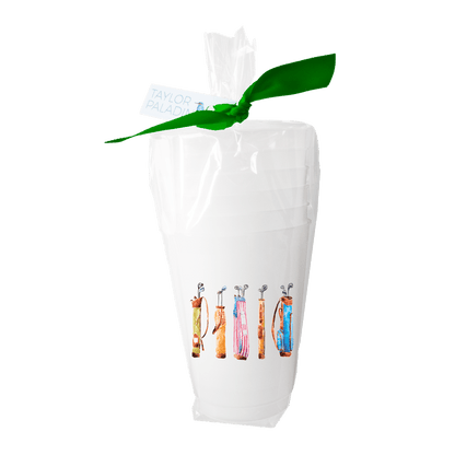 Golf Bags Frosted Cups | Set of 6 - Bria Blair Creative
