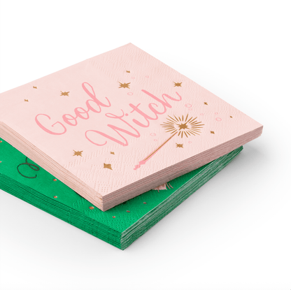 GOOD & WICKED WITCH COCKTAIL NAPKINS - Bria Blair Creative