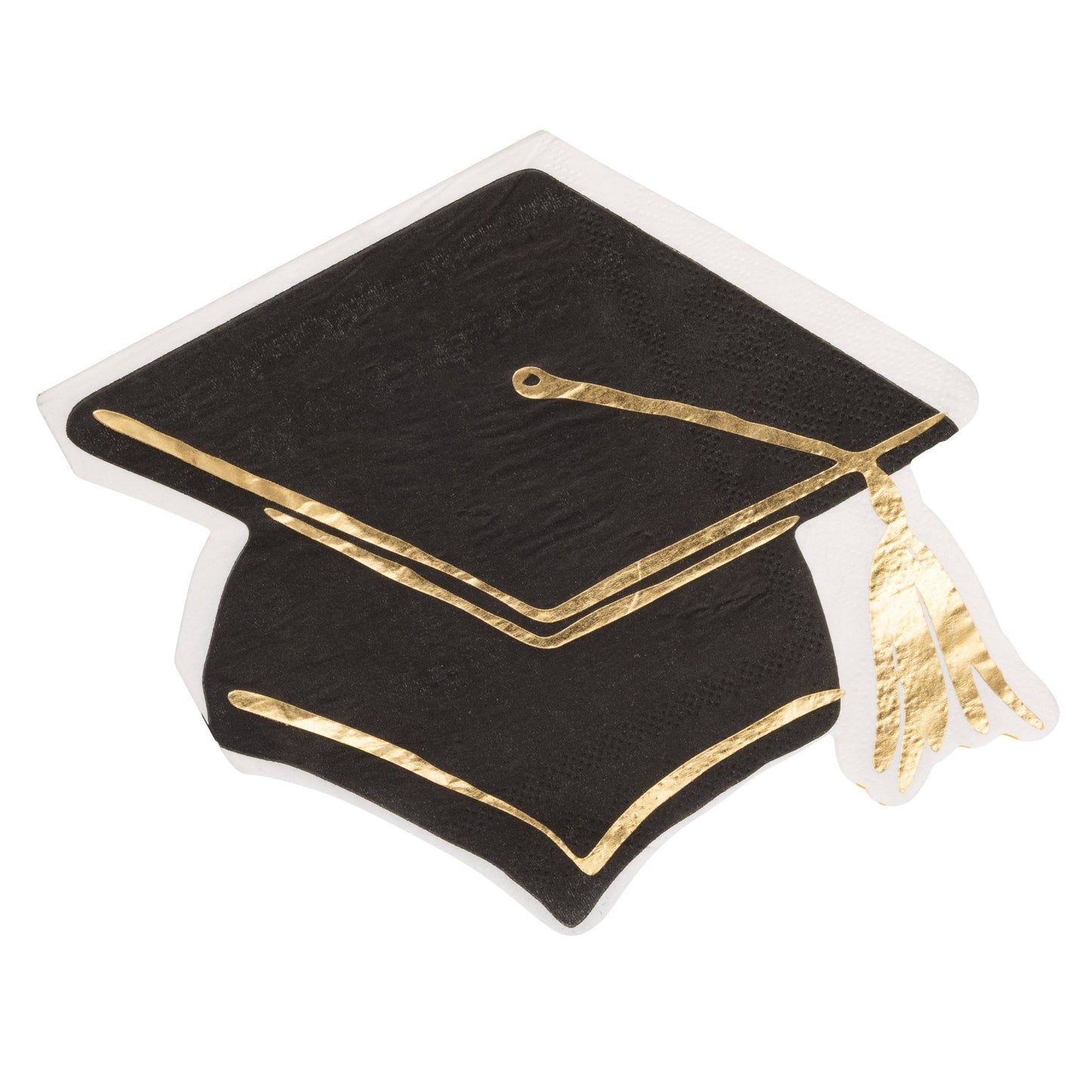 Grad Hat Shaped Napkin Cocktail - Bria Blair Creative