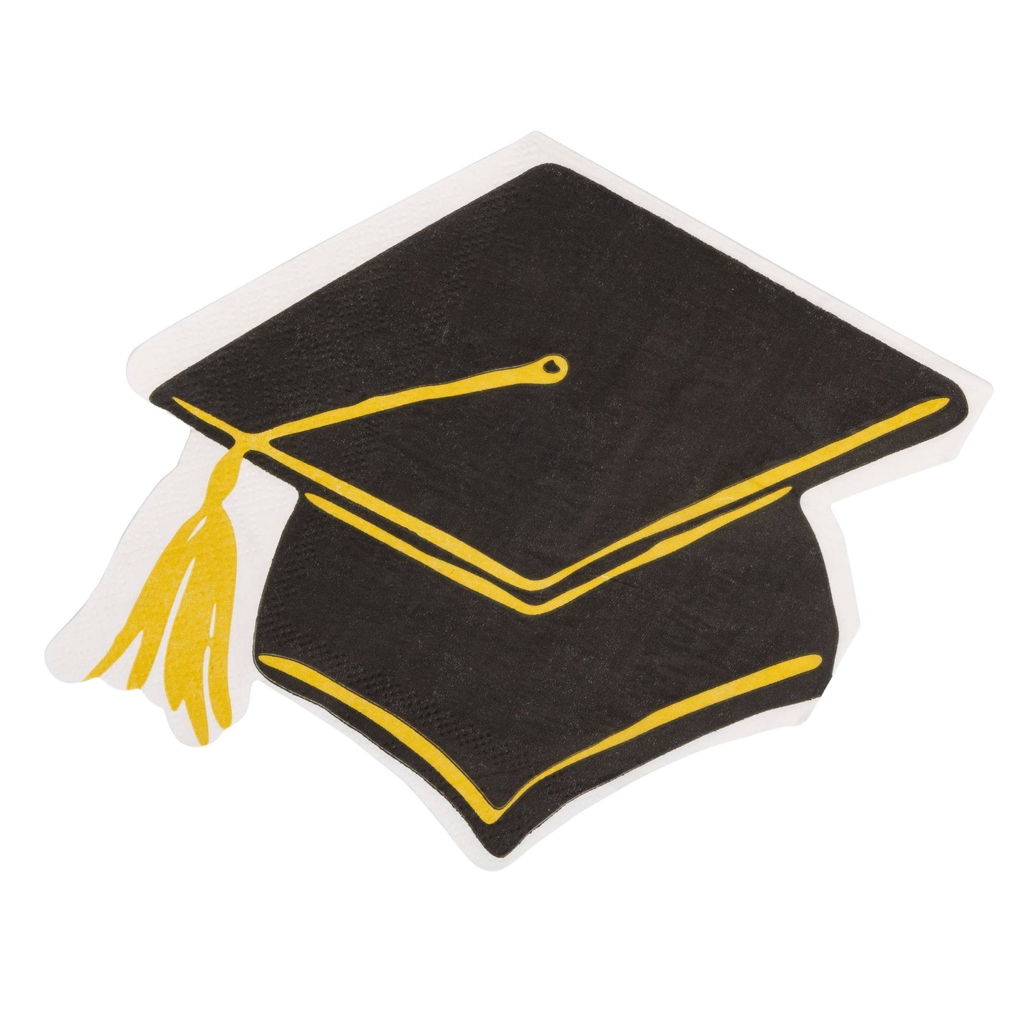 Grad Hat Shaped Napkin Cocktail - Bria Blair Creative