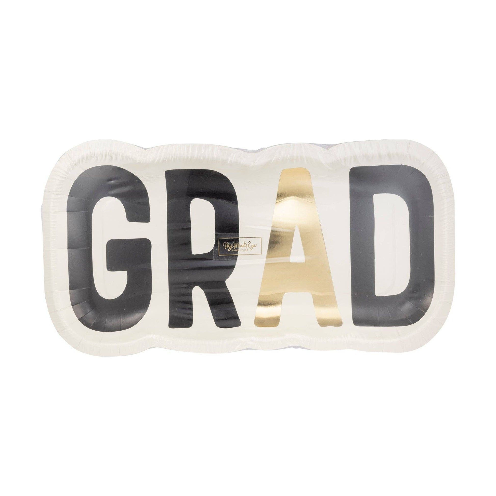 GRAD Shaped Paper Plate - Bria Blair Creative