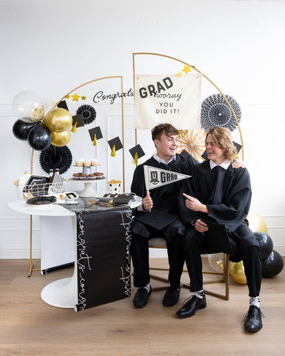 GRD1002 - Congrats Grad Cap Banner Set - Bria Blair Creative