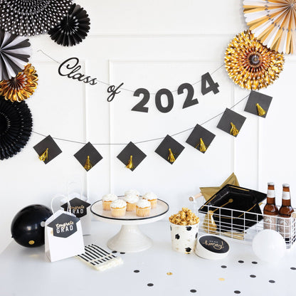 GRD1002 - Congrats Grad Cap Banner Set - Bria Blair Creative