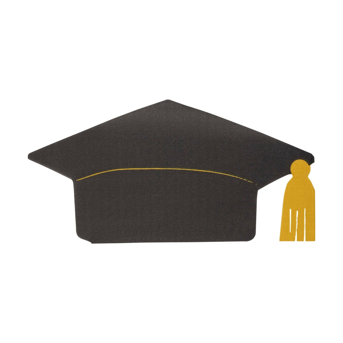 GRD1037 - Graduation Cap Shaped Paper Dinner Napkin - Bria Blair Creative