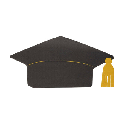GRD1037 - Graduation Cap Shaped Paper Dinner Napkin - Bria Blair Creative