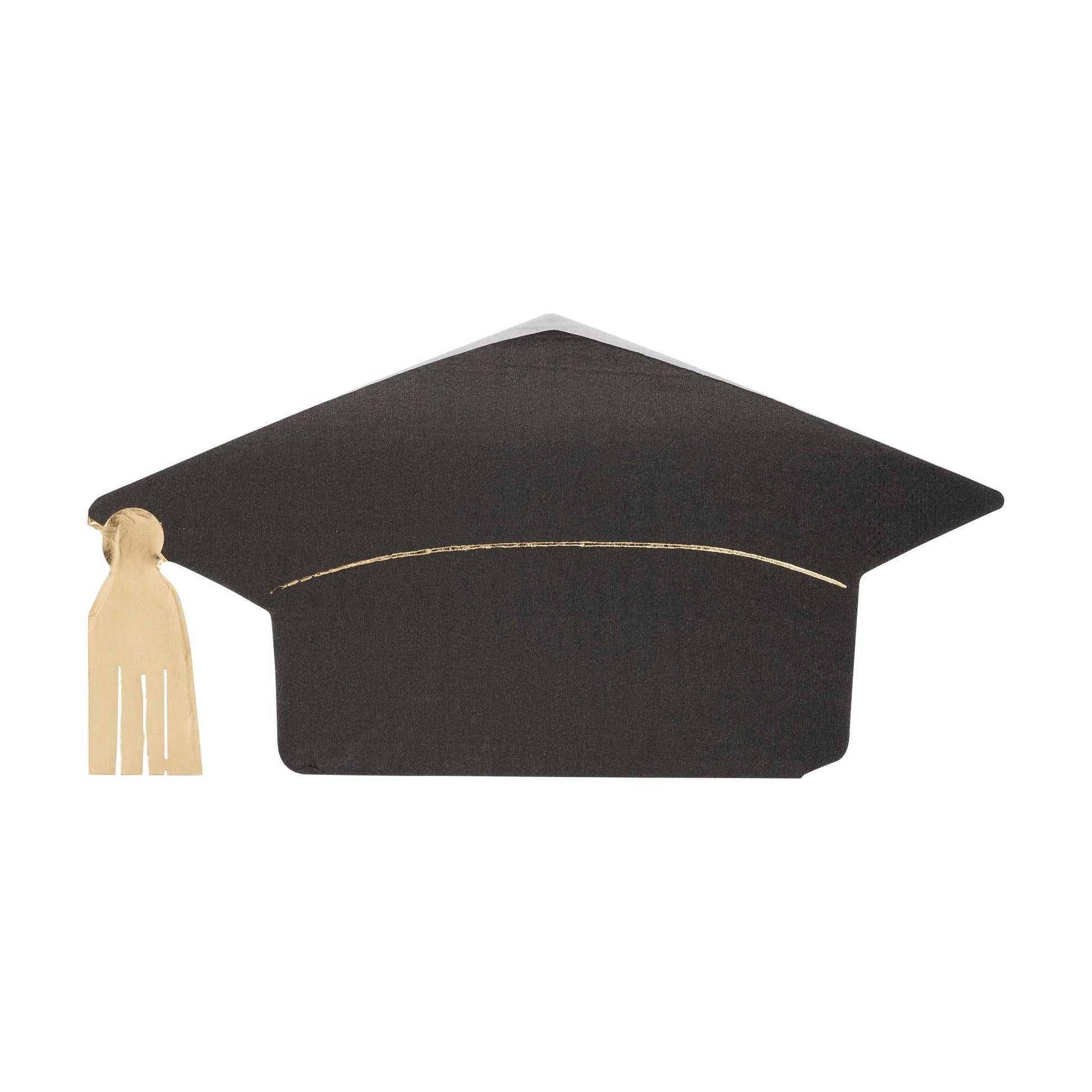 GRD1037 - Graduation Cap Shaped Paper Dinner Napkin - Bria Blair Creative