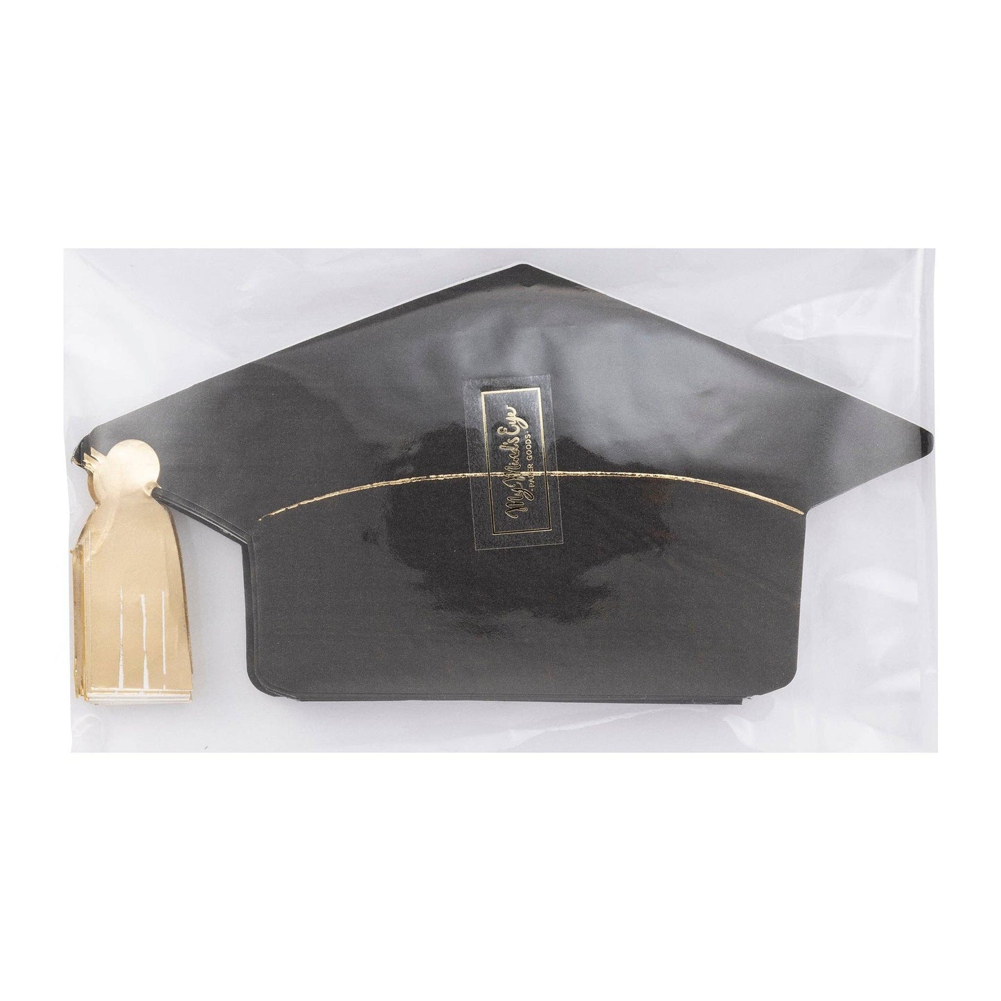 GRD1037 - Graduation Cap Shaped Paper Dinner Napkin - Bria Blair Creative