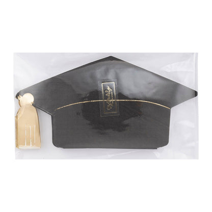 GRD1037 - Graduation Cap Shaped Paper Dinner Napkin - Bria Blair Creative