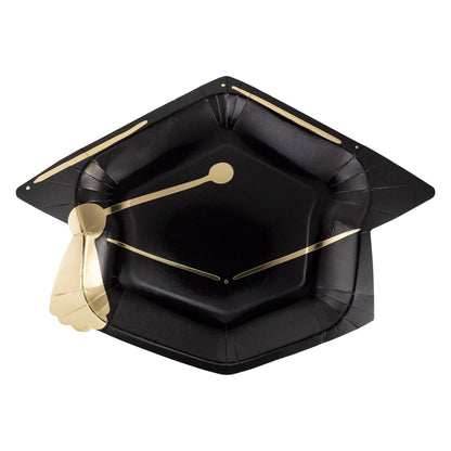 GRD1043 - Graduation Cap Shaped Paper Plate - Bria Blair Creative
