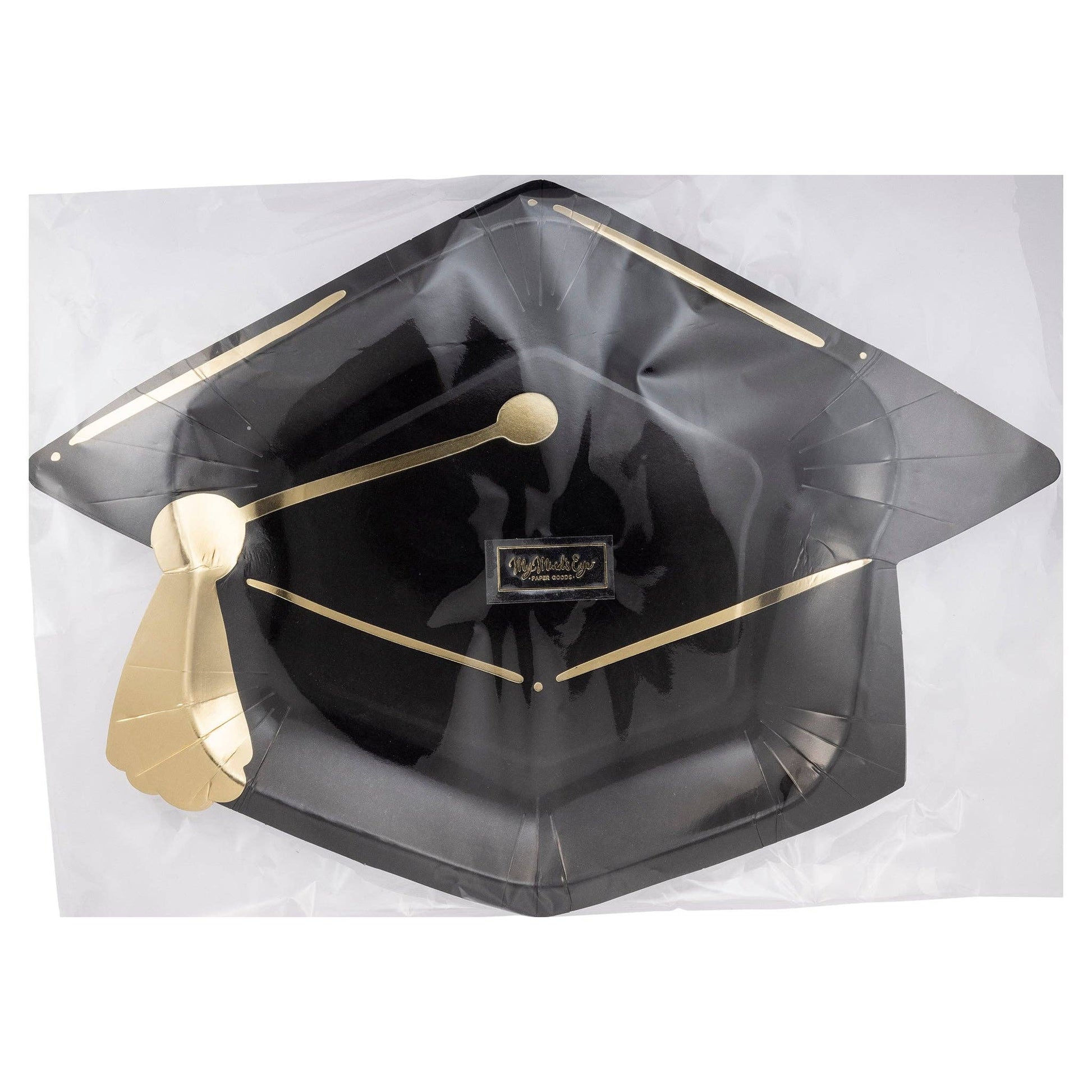GRD1043 - Graduation Cap Shaped Paper Plate - Bria Blair Creative