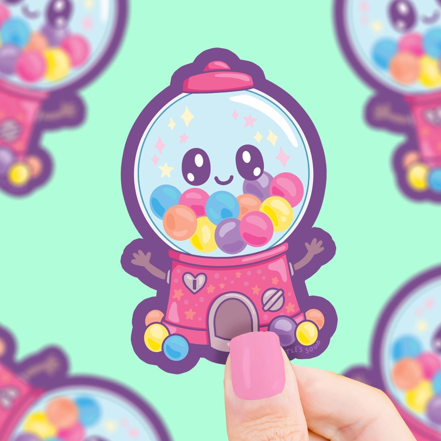 Gumball Machine Dispenser Vinyl Sticker - Bria Blair Creative
