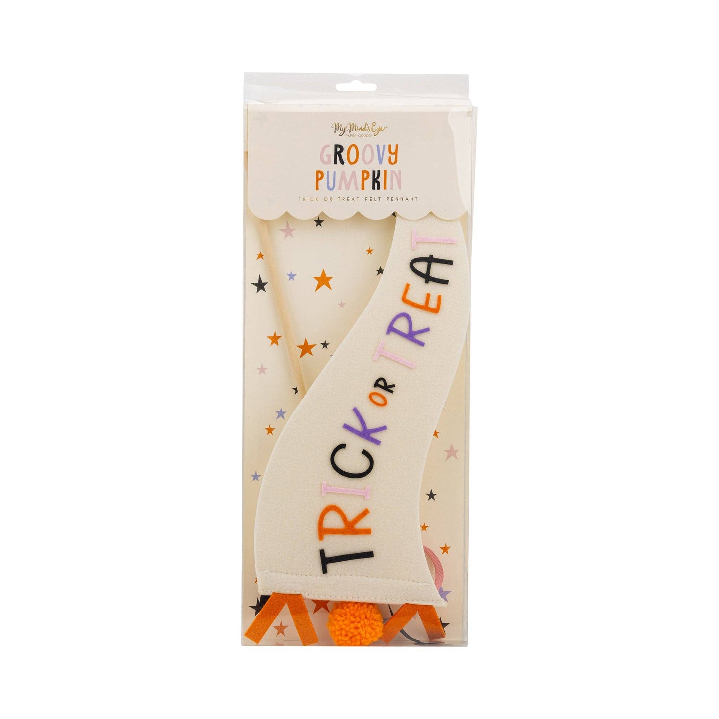 GVP1215 - Trick or Treat Felt Pennant - Bria Blair Creative