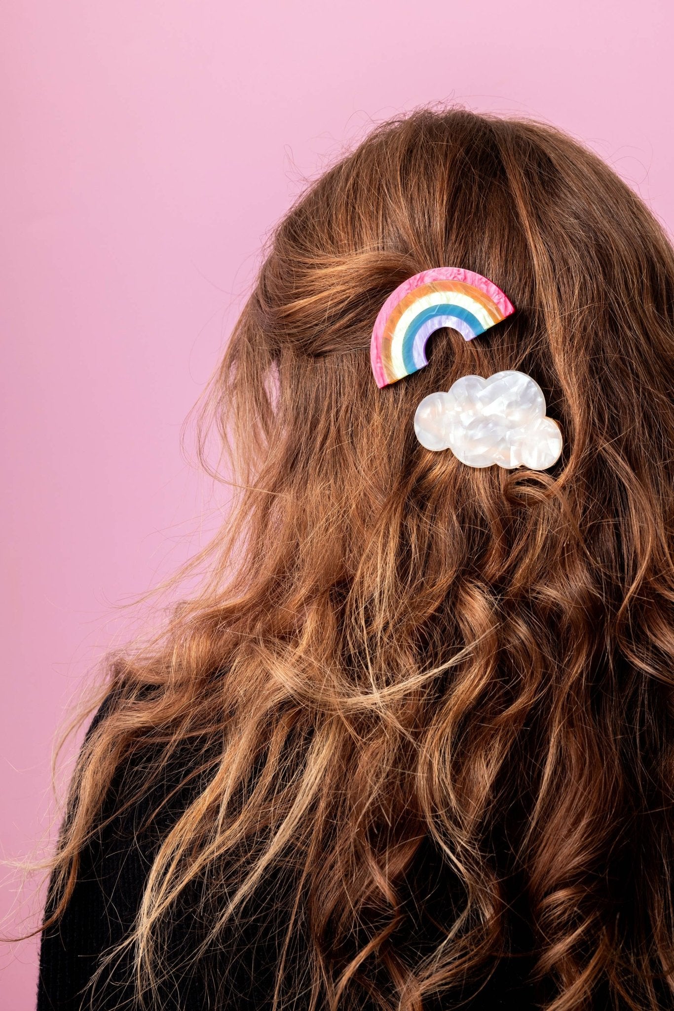 Hair Clip Set - Rainbow + Cloud - Multi - Colored Pearl - Bria Blair Creative