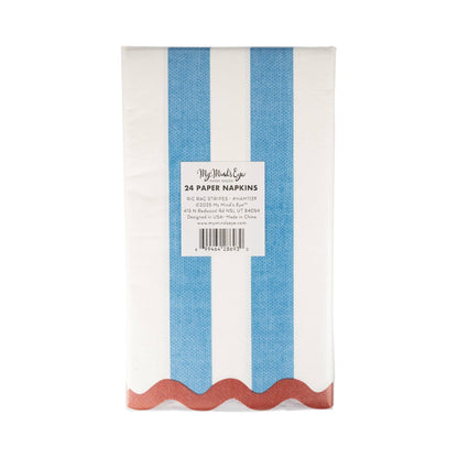 HAM1139 - Hamptons Stripes Dinner Napkin - Bria Blair Creative