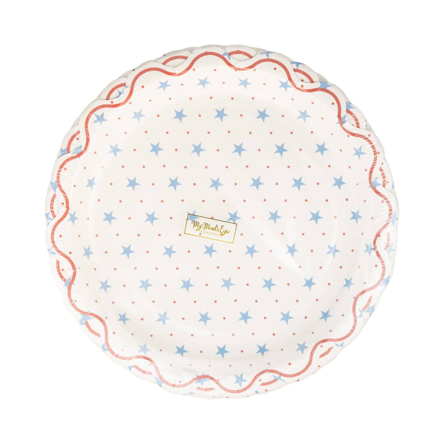Hamptons Petite Stars 9" Paper Plate - Bria Blair Creative