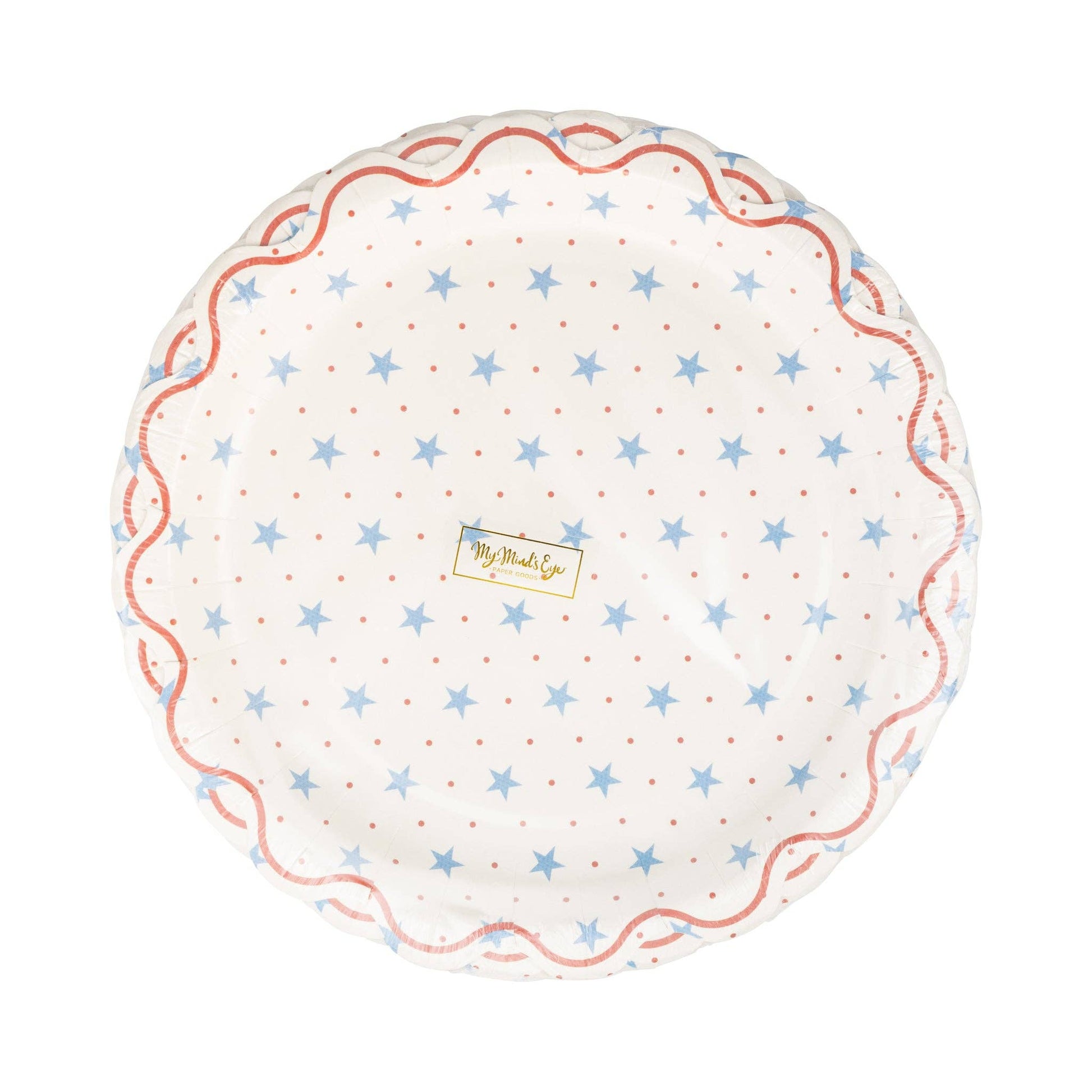 Hamptons Petite Stars 9" Paper Plate - Bria Blair Creative