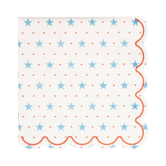 Hamptons Petite Stars Cocktail Paper Napkin - Bria Blair Creative