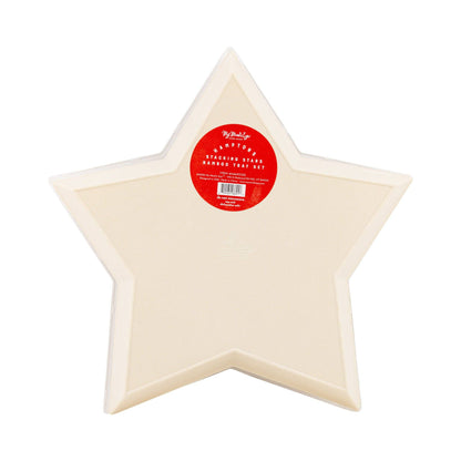 Hamptons Star Shaped Bamboo Reusable Tray Set - Bria Blair Creative