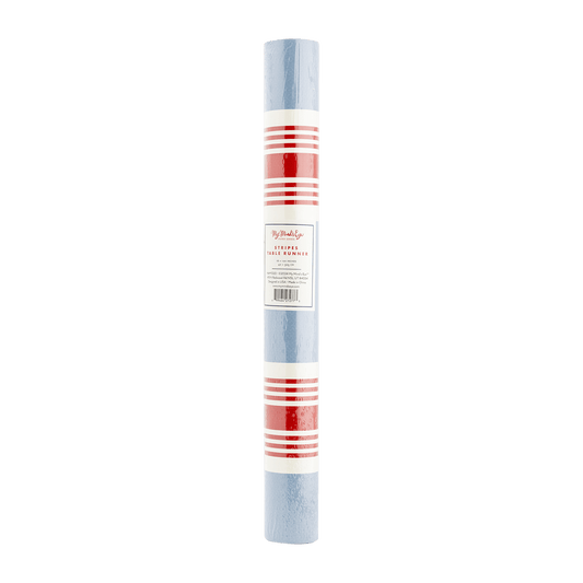 Hamptons Striped Paper Table Runner - Bria Blair Creative