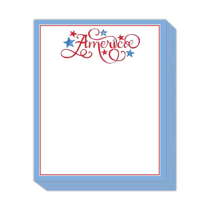 Handpainted America with Stars Stack Pad - Bria Blair Creative