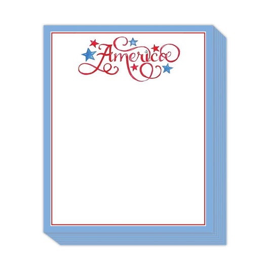 Handpainted America with Stars Stack Pad - Bria Blair Creative