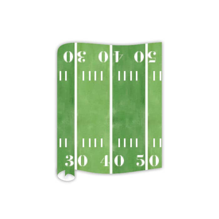 Handpainted Football Field Table Runner - Bria Blair Creative