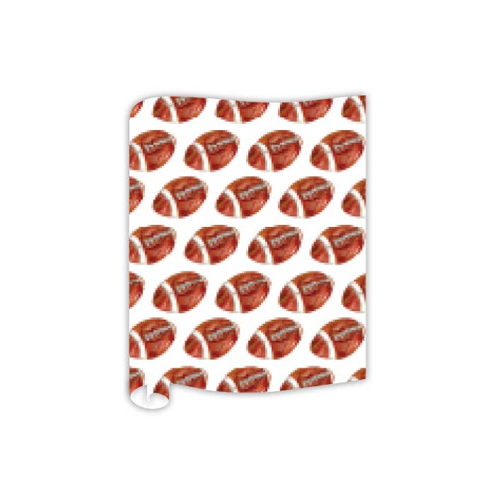 Handpainted Footballs Table Runner - Bria Blair Creative