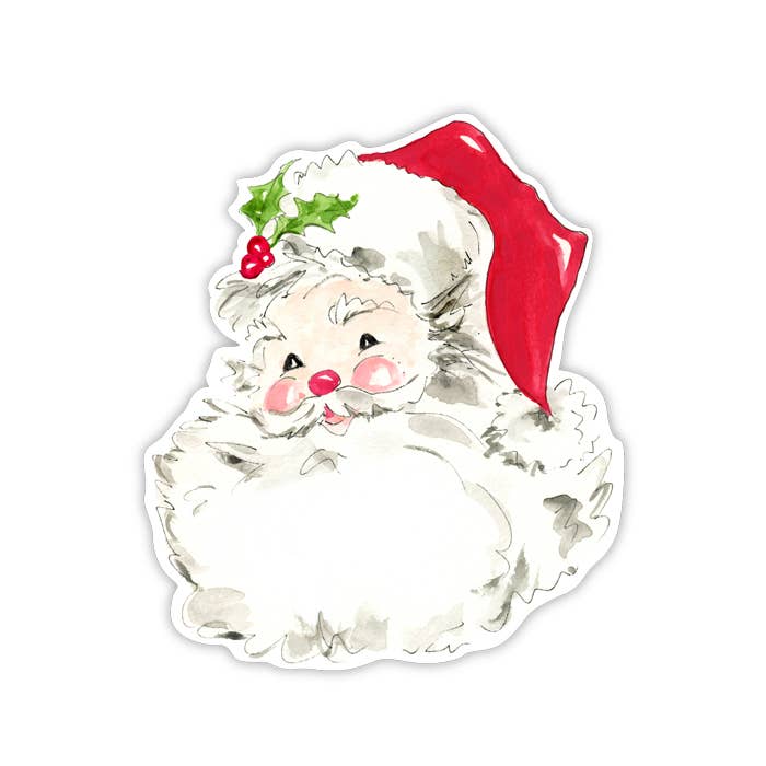 Handpainted Red Santa Die - Cut Accents - Bria Blair Creative