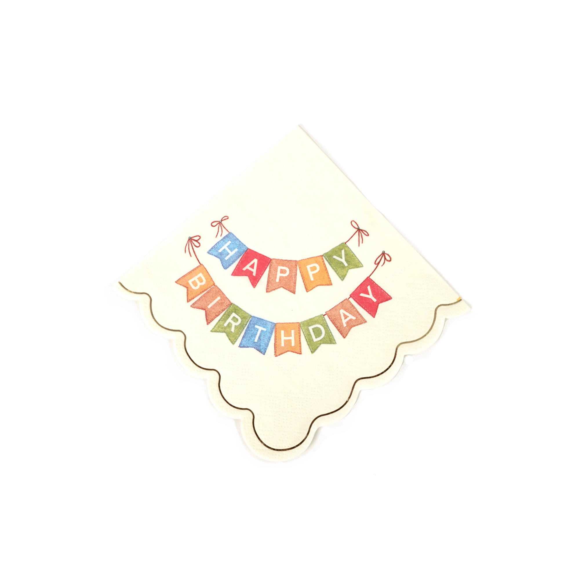 Happy Birthday Beverage Napkins - Bria Blair Creative