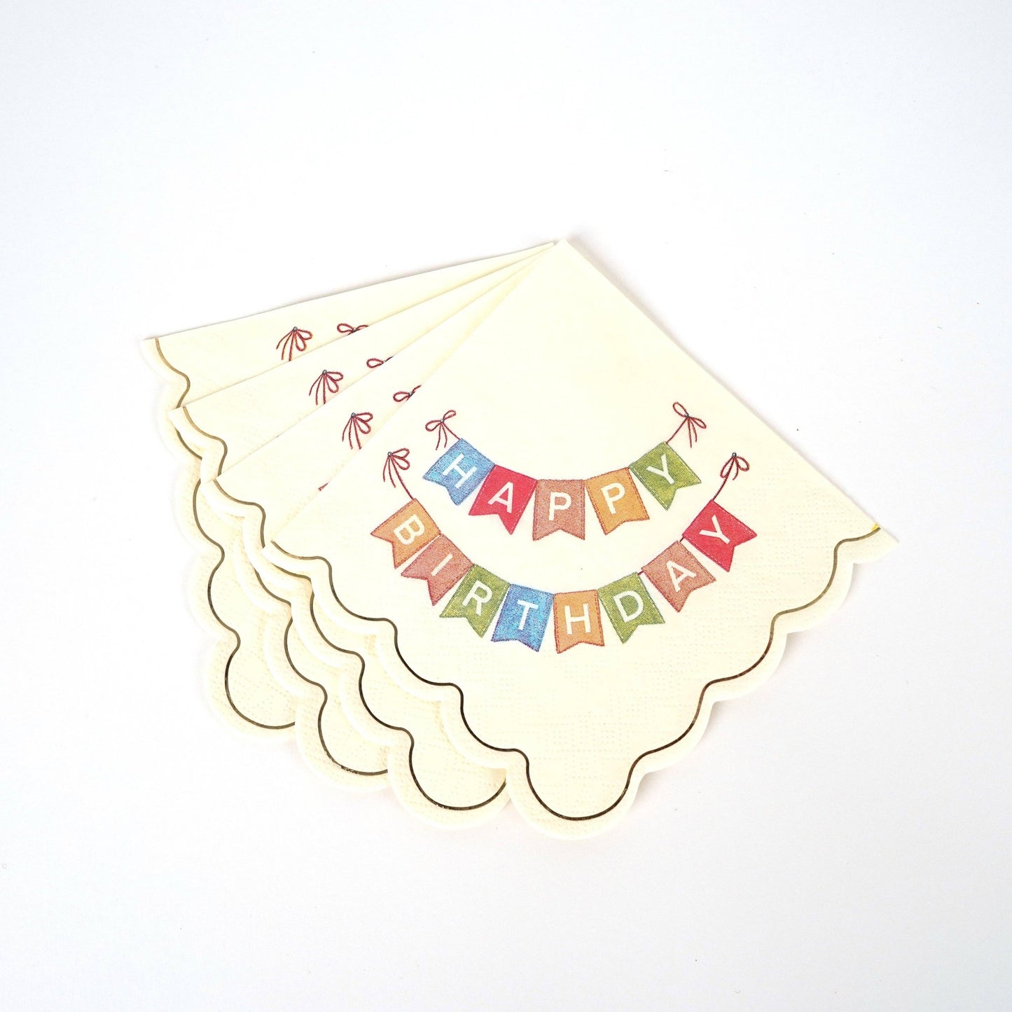 Happy Birthday Beverage Napkins - Bria Blair Creative