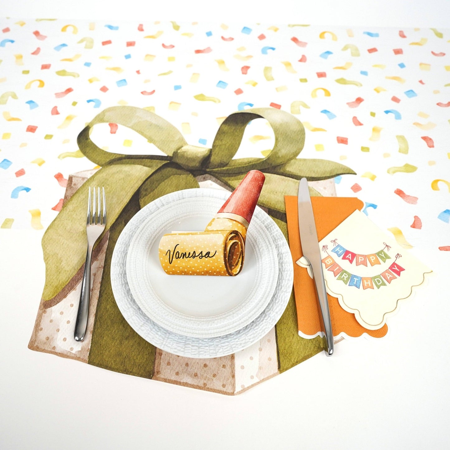 Happy Birthday Beverage Napkins - Bria Blair Creative