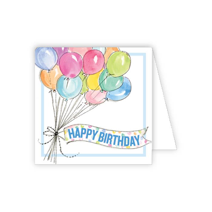 Happy Birthday Bunch of Balloons Enclosure Card - Bria Blair Creative