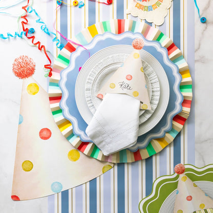 Happy Birthday Party Hat Paper Placemats - Bria Blair Creative