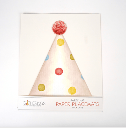 Happy Birthday Party Hat Paper Placemats - Bria Blair Creative