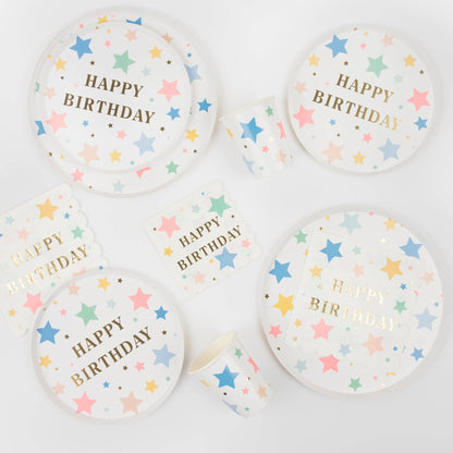 Happy Birthday Stars Large Napkins - Bria Blair Creative