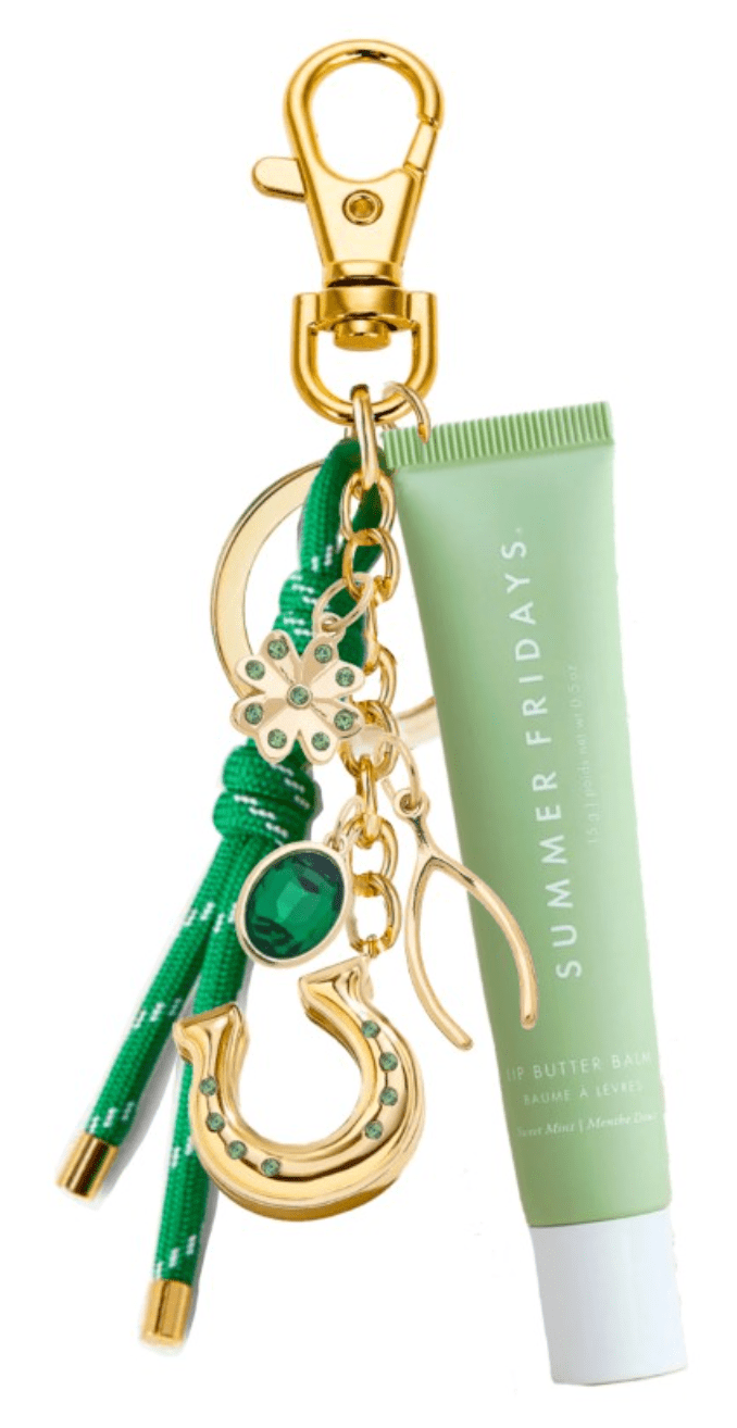 Happy Go Lucky Cluster Bag Charm in Green & Shiny Gold - Bria Blair Creative