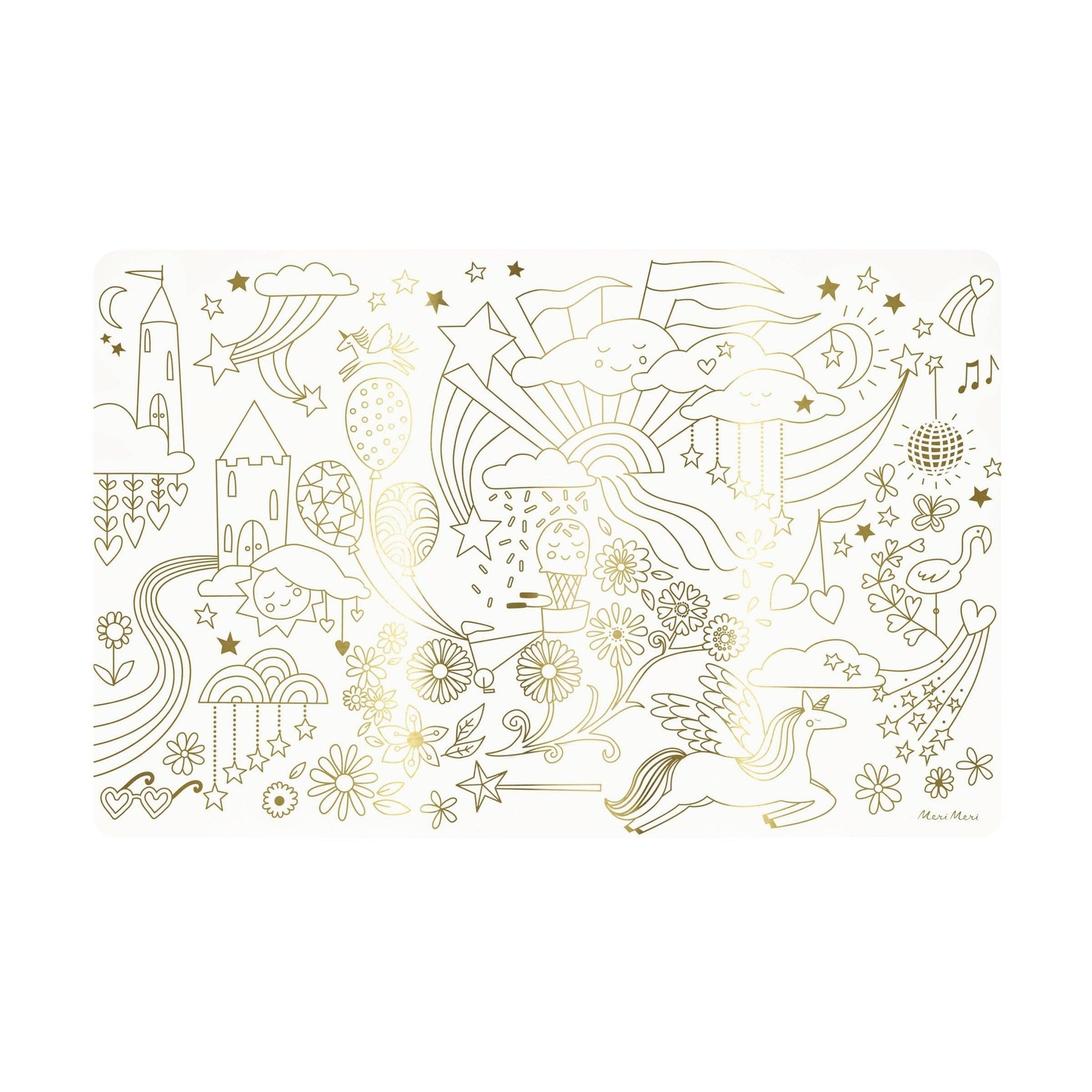 Happy Icons Colouring Placemats - Bria Blair Creative