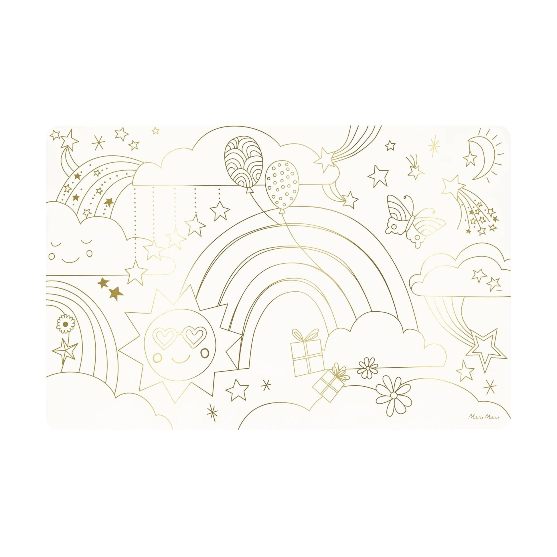 Happy Icons Colouring Placemats - Bria Blair Creative