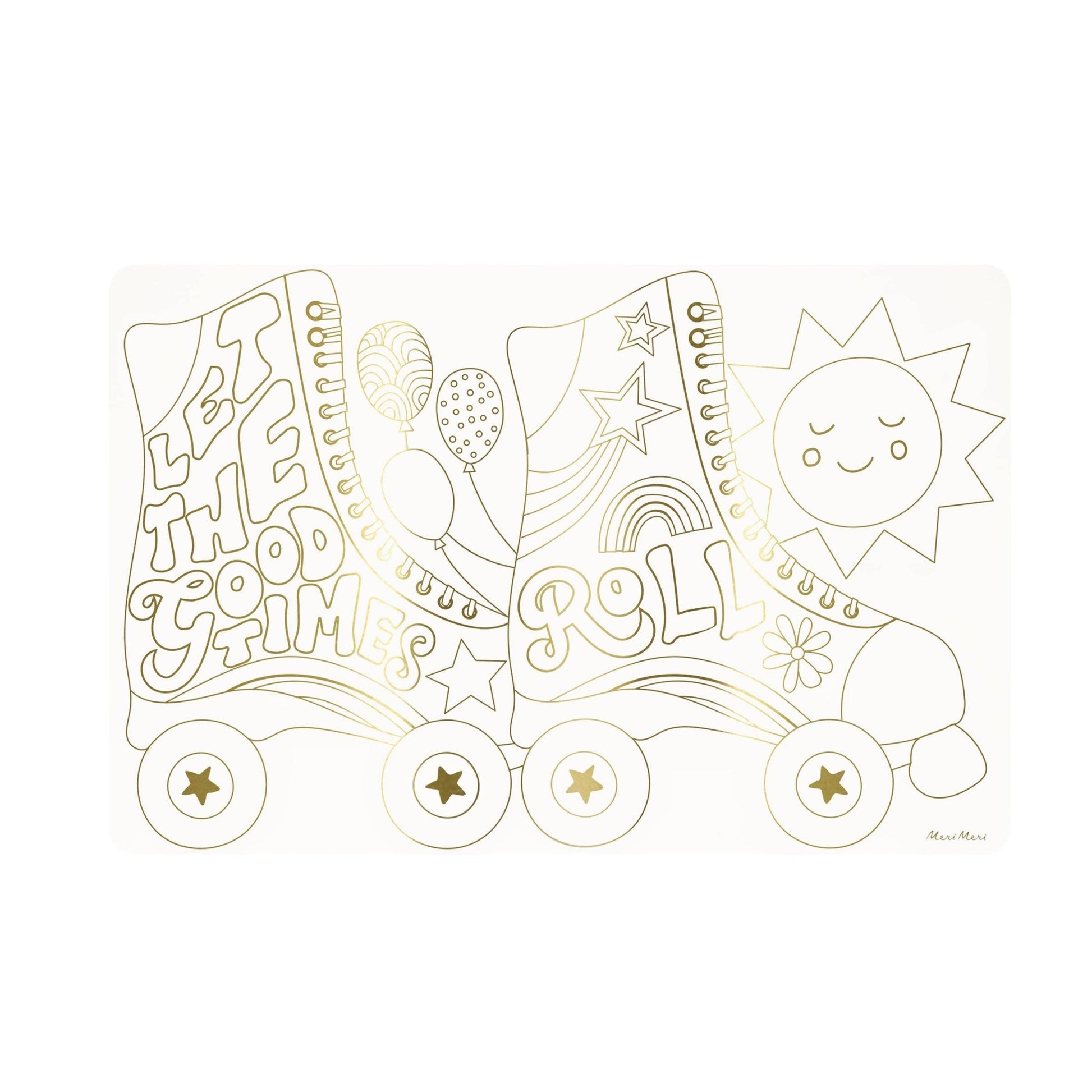 Happy Icons Colouring Placemats - Bria Blair Creative