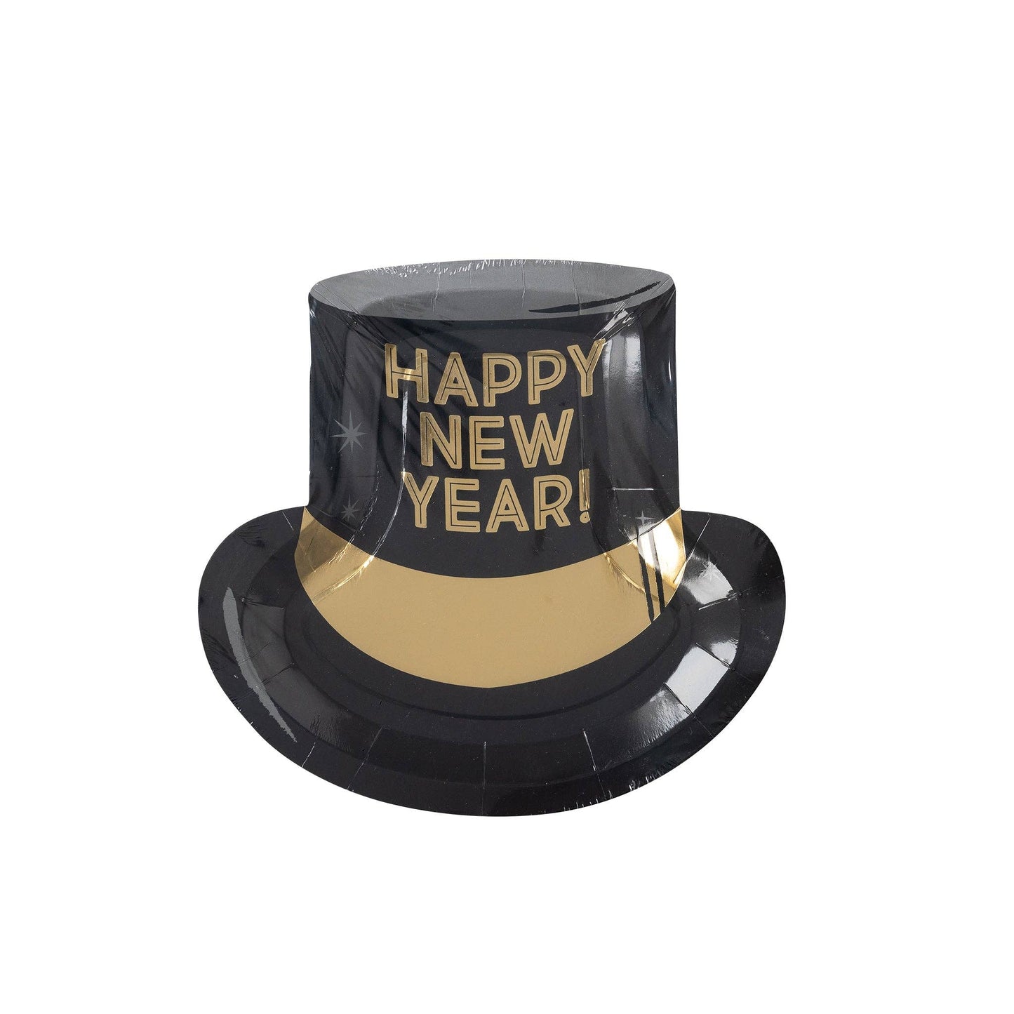 Happy New Year Hat Shaped Disposable Paper Plate - Bria Blair Creative