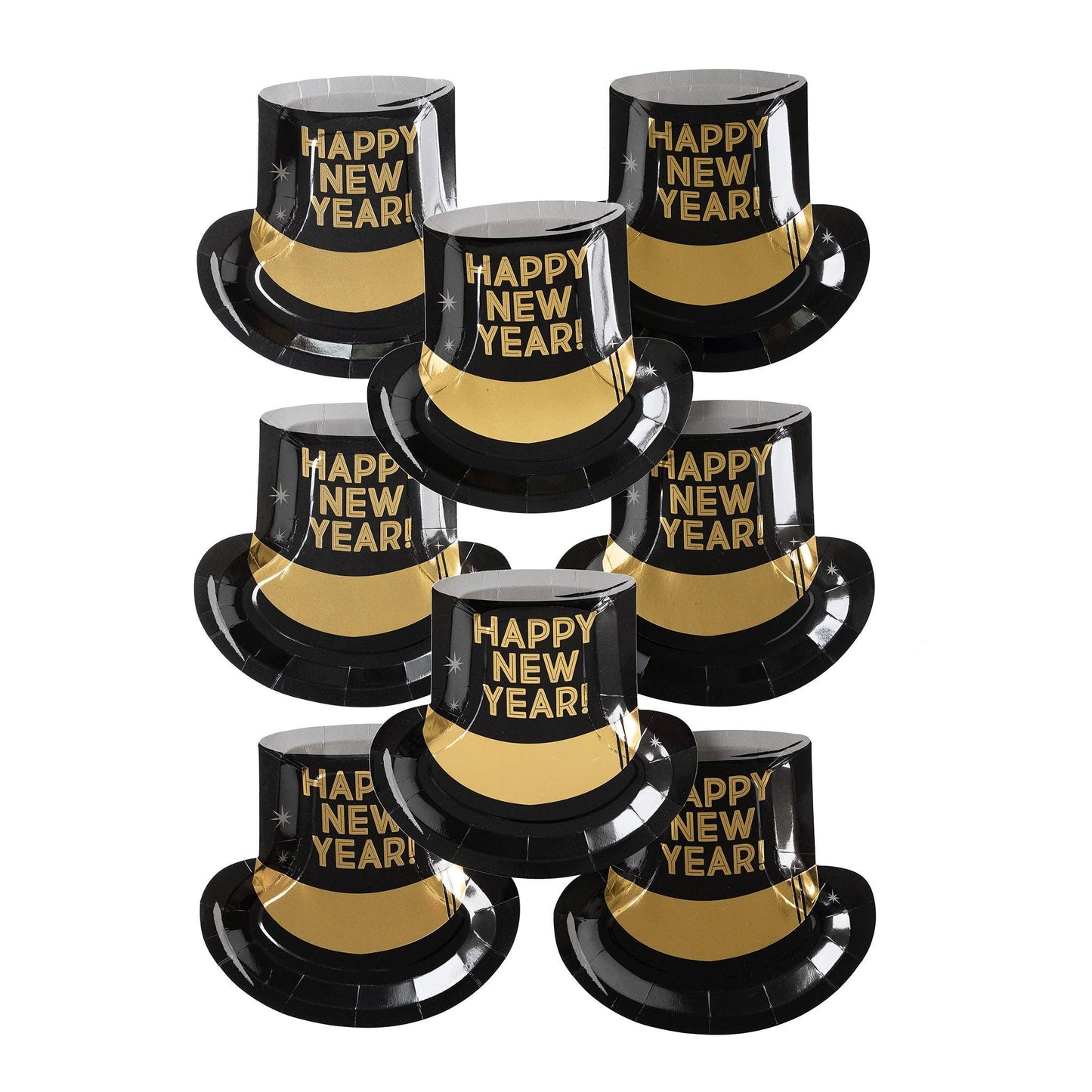 Happy New Year Hat Shaped Disposable Paper Plate - Bria Blair Creative