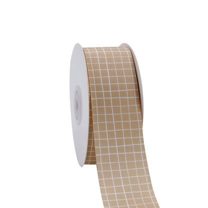 HARVEST CHECK GROSGRAIN RIBBON: 7/8" - 100 yard - Bria Blair Creative