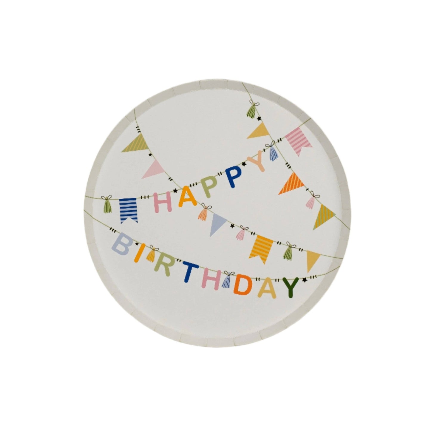 HB25 - DP1 - Birthday Cheer Dessert Plates - Bria Blair Creative