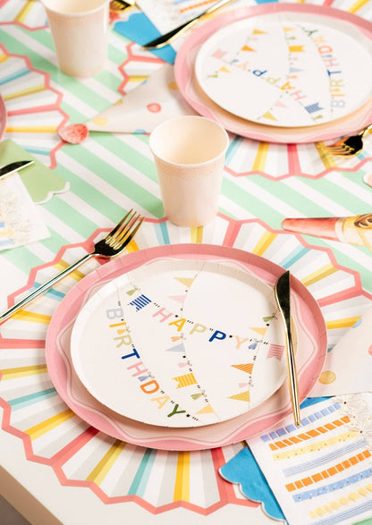 HB25 - DP1 - Birthday Cheer Dessert Plates - Bria Blair Creative